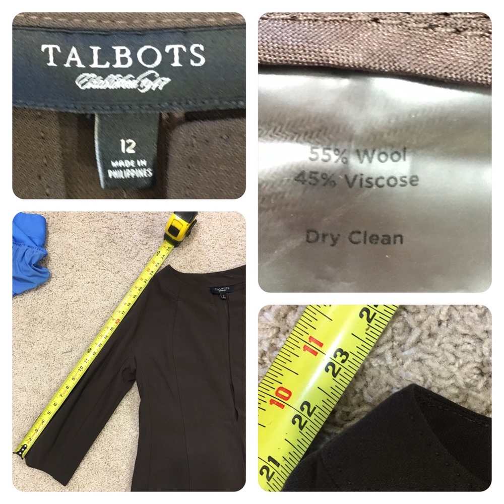 NWT! Talbots brown jacket - Picture 5 of 8
